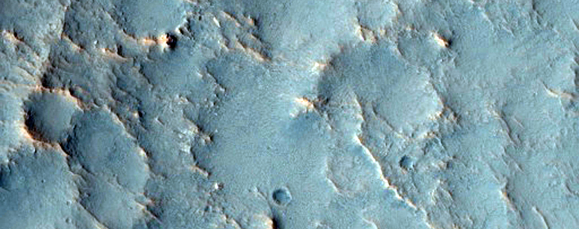 Hollowed Terrain in Idaeus Fossae Region