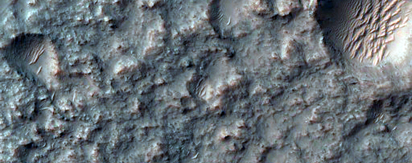 Terra Sirenum Intercrater Terrain