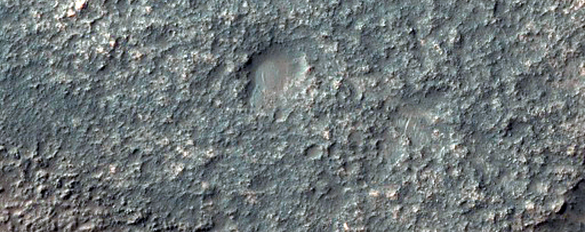 Possible Rock Outcrops on Crater Floor