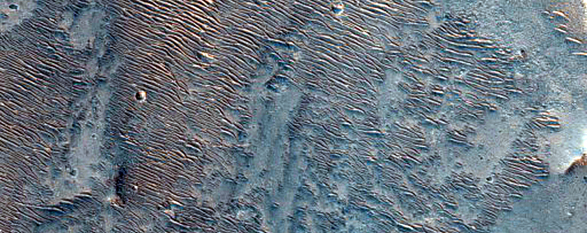 Margin of Possible Flow from Oudemans Crater
