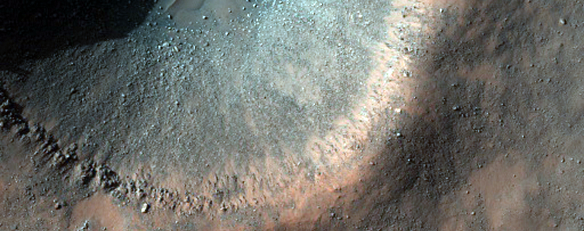Recent 1-Kilometer Diameter Crater