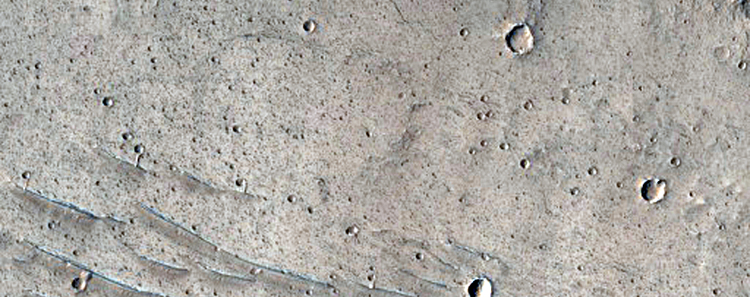 Dunes and Terrain Near Tithonium Chasma