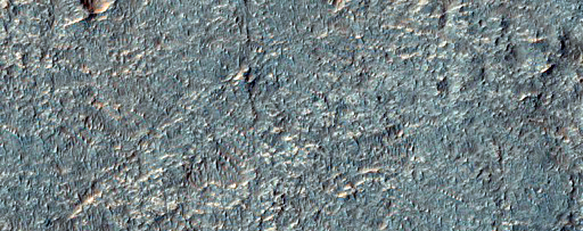 Eroded and Filled Crater in Margaritifer Sinus