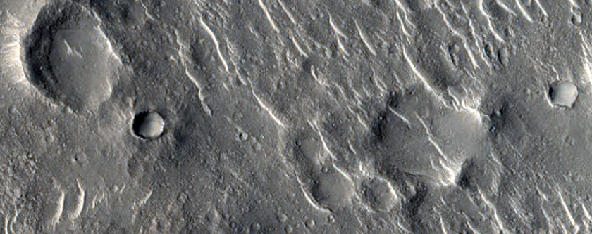Parallel Lines of Ridges in Isidis Planitia