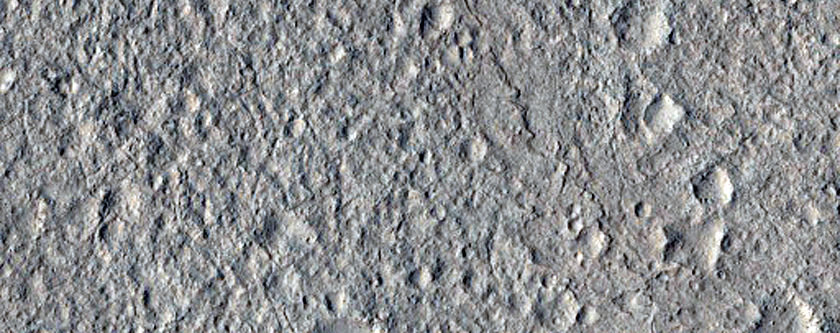 Possible Lacustrine Deposit in Crater