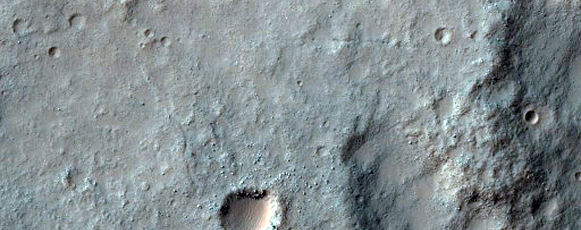 Central Pit Fill in Crater