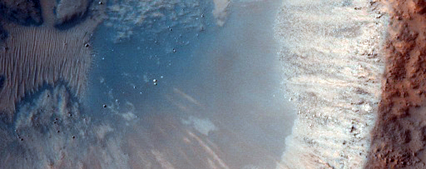 Very Recent Impact Crater in Boeddicker Crater