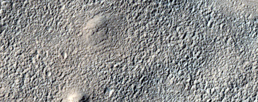 Crater Rim and Promethei Terra Landforms