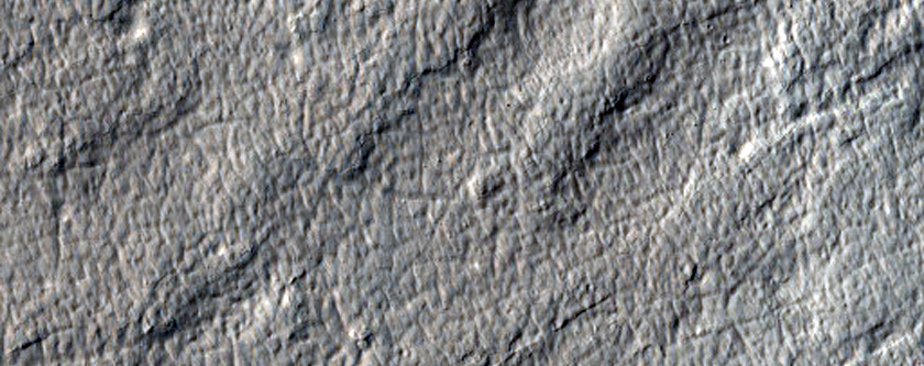 Tiny Pedestal Crater in Hellas Region