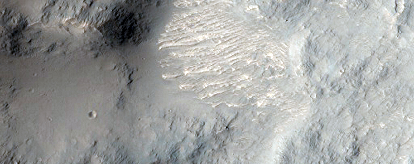 Possible Gullies in Crater Rim