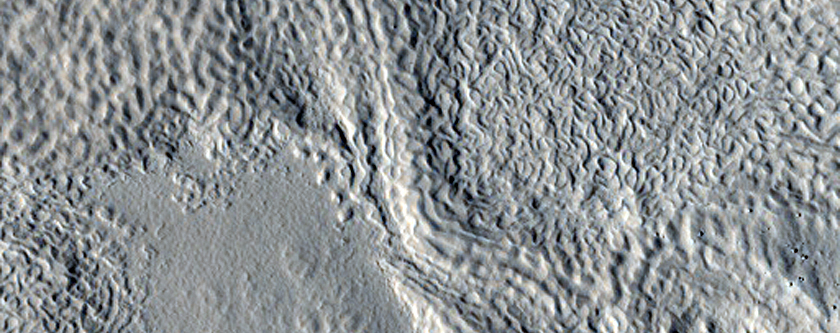 Features of Northern Mid-Latitude Crater