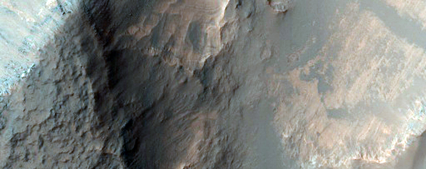 Terby Crater Rock Outcrops