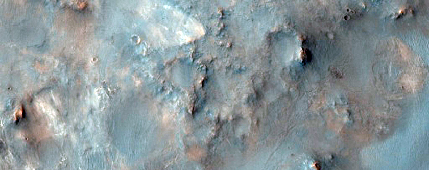 Colorful Mesa in Nili Fossae Region