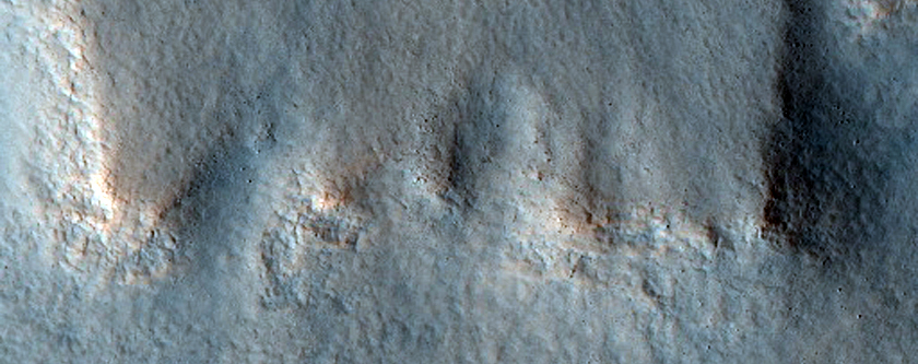 Pedestal Crater in Northern Plains
