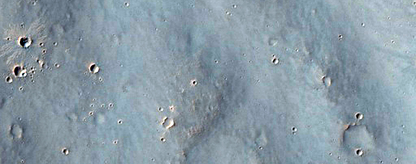 Valleys on Southeastern Wall of Newcomb Crater