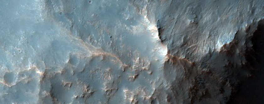 Landforms Northeast of Hellas Region