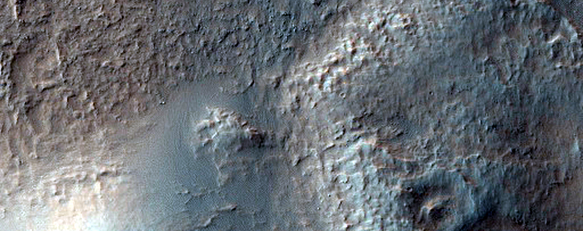 Features within Newton Crater
