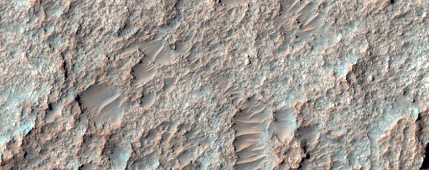 Straight Ridges on Crater Floor in the Iapygia Region