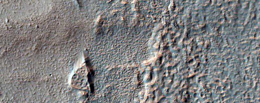 Margin of Putative Flows at Nereidum Montes