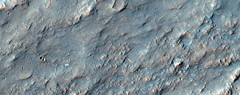 Sinuous Ridge Feature in CTX Image