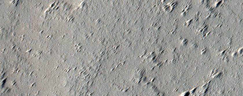 Lava Flows Near Tharsis Tholus