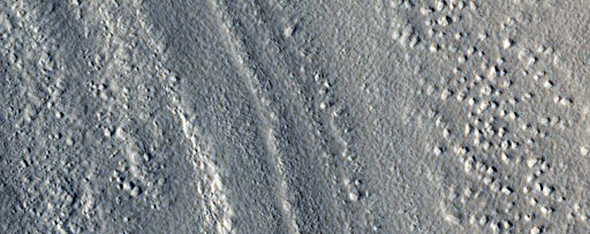 Lineated Valley Floor Material in the Coloe Fossae Region