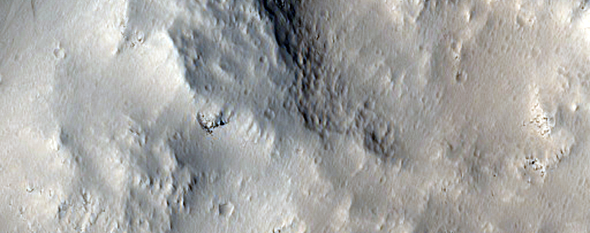 Crater in Acheron Fossae