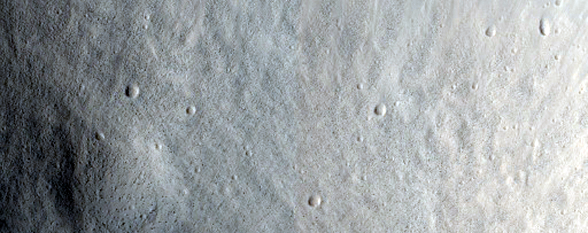 Northern Mid-Latitude Crater and Ejecta
