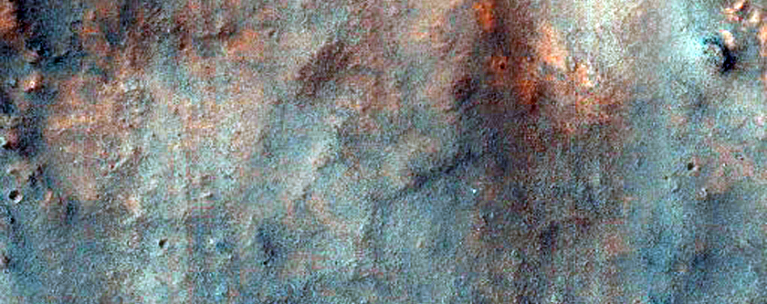 Outcrops in Pit North of Hellas Region