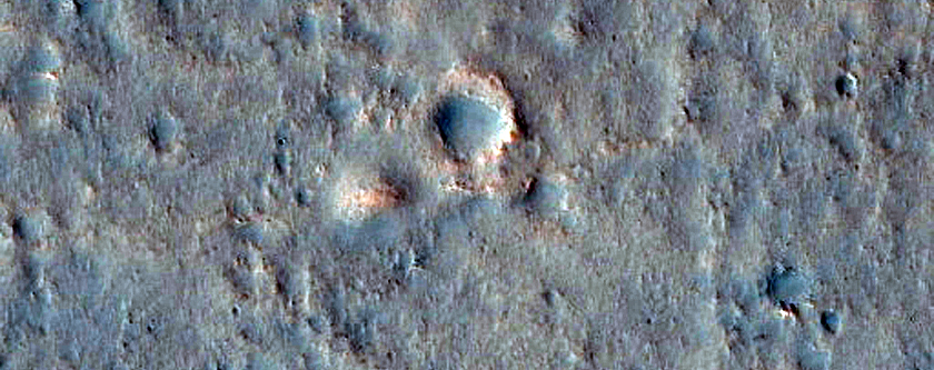 Streamlined Landform in Acidalia Planitia