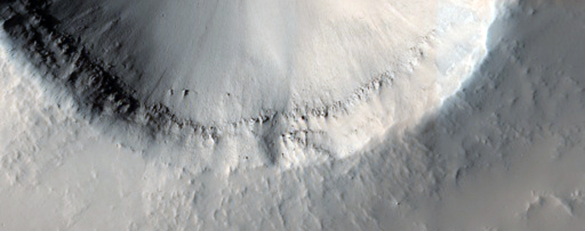 Rocky Crater in Arabia Terra