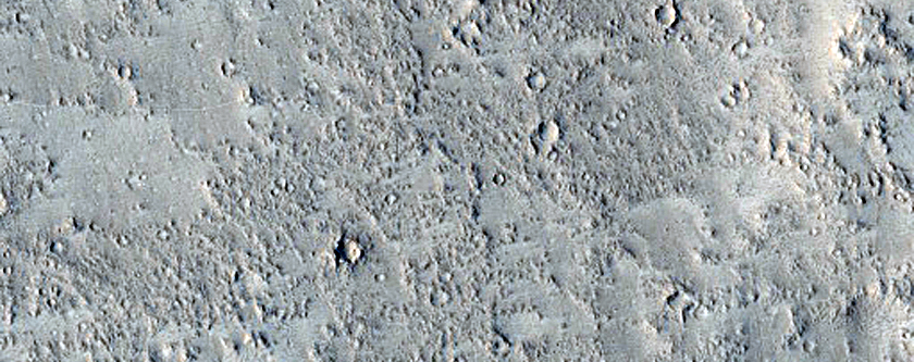 Crater Floor with Ridges in Central Arabia Terra