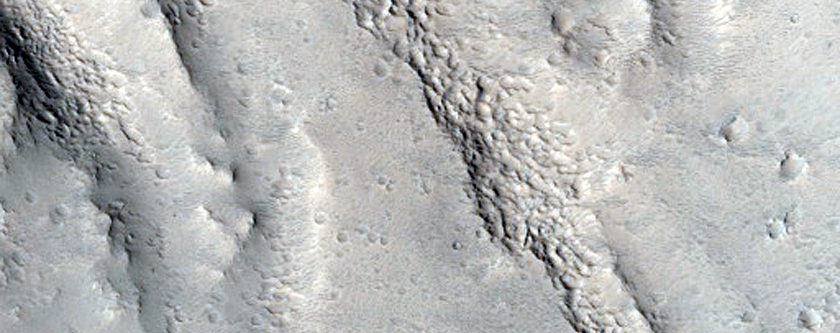 Channel within Larger Channel in Northwest Arabia Terra
