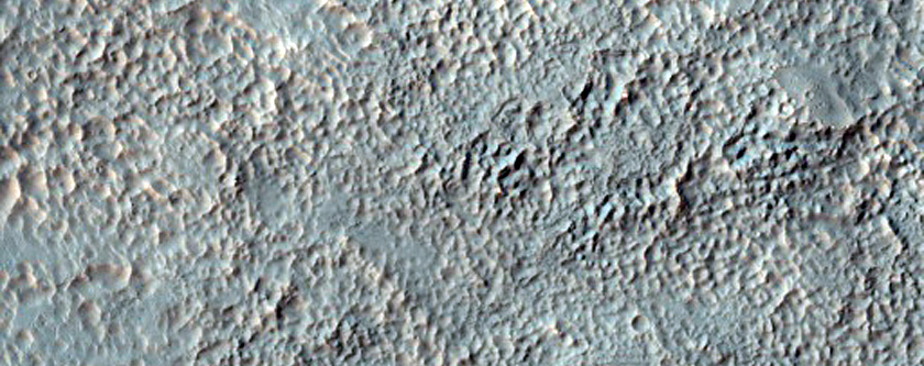 Fan Materials at Intersection of Channels with Crater Floor