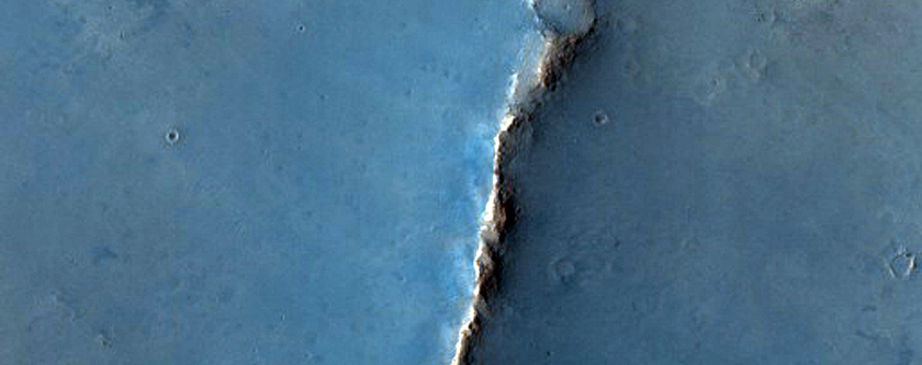 Ridges in Schiaparelli Crater