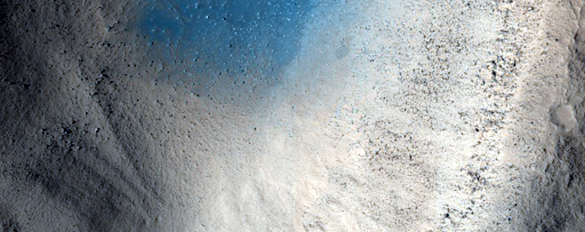 Rocky Crater in Arabia Terra