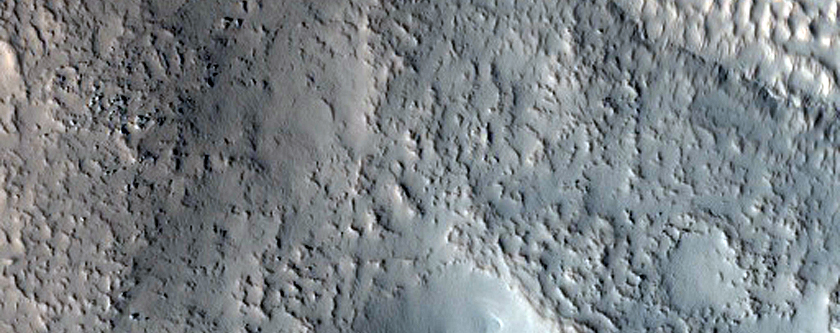 Central Mound of Crater in Protonilus Mensae