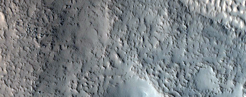 Central Mound of Crater in Protonilus Mensae
