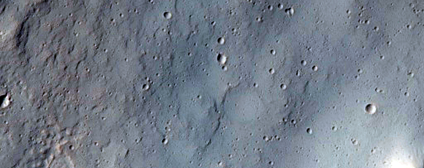 Pal Crater Rim and Ejecta