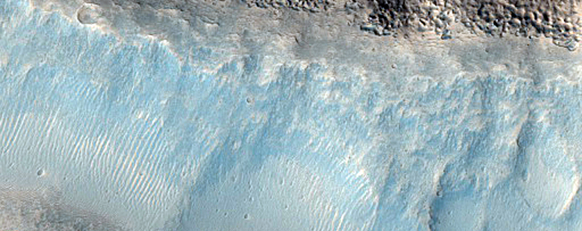 Crater in Deuteronilus Region