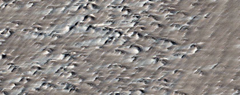 Flows West of Alba Fossae