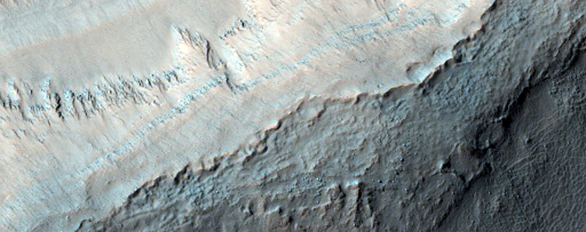 Steep Slope of Crater