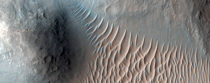 Sample of Chaos Terrain in Eos Chasm