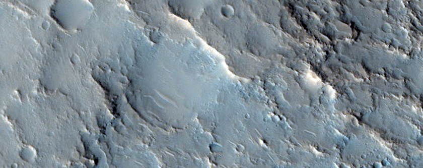 Valley on Eastern Margin of Tempe Terra