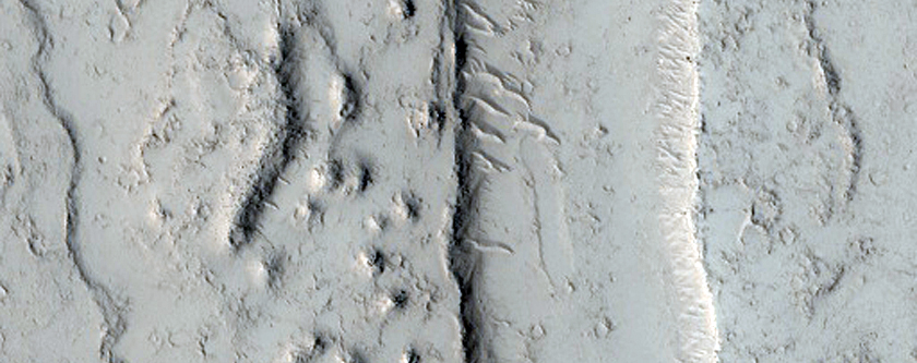 Flow Channel in Elysium Planitia