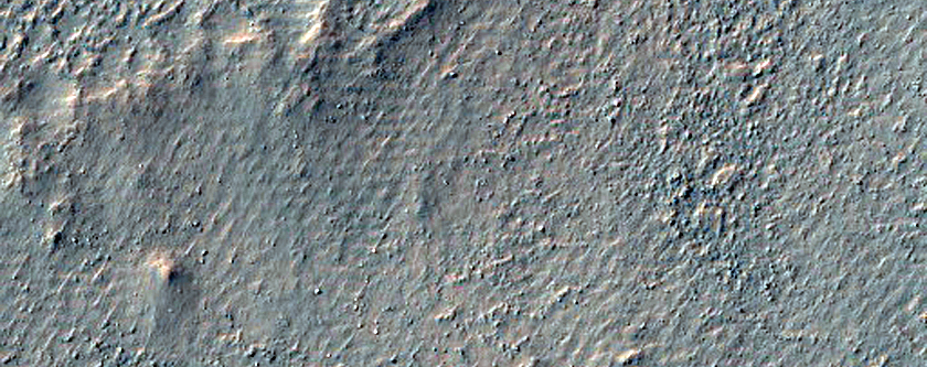 Hydrated Mineral-Rich Patch in Mantled Terrain in Terra Sirenum