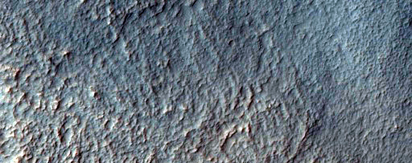 Channel within Valley Northwest of Hellas Planitia