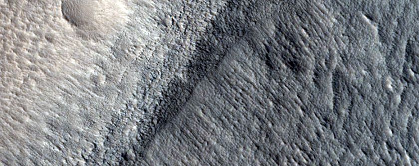 Terraced Crater in Arcadia Planitia