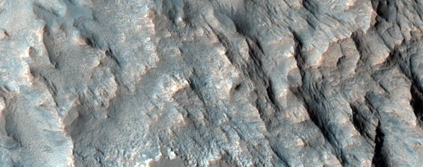 Exposures of Layered Bedrock