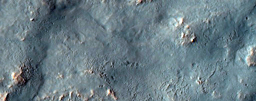 High-Latitude Rayed Crater